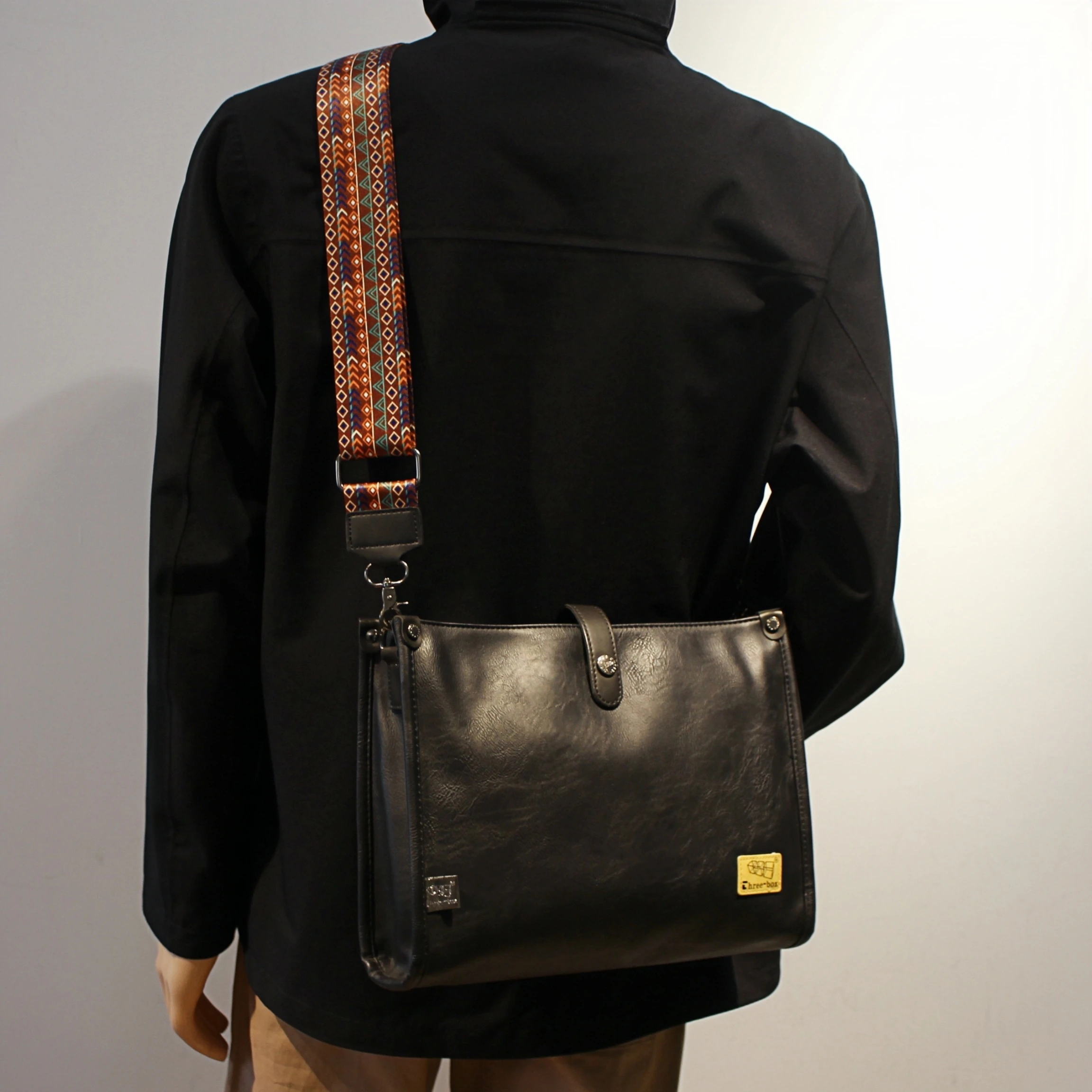 

Повседневная сумка через плечо, мужская пригородная сумка, сумка-мессенджер, сумка через плечо A4, iPad 1897 ex, мягкая искусственная кожа, для отдыха Sle