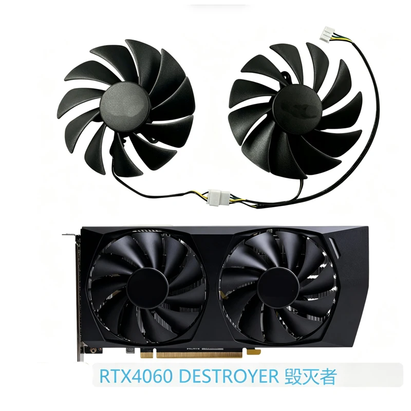 Compatible with ZOTAC RTX4060 DESTROYER GPU Cooling Fan GA92S2U, Replacement Fan for ZOTAC RTX4060 Destroyer Graphics Card