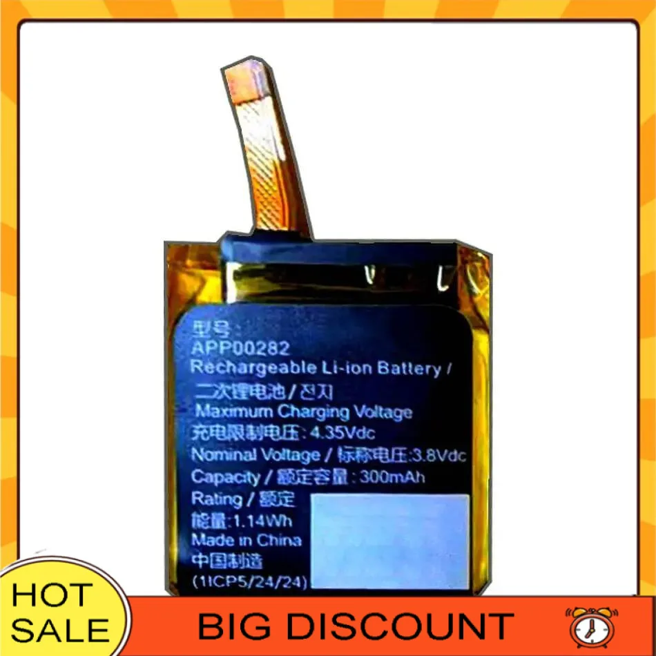 

Аккумулятор для умных часов APP00282 с кабелем большой емкости для Apack Tambour Horizon 2 2nd Gen 300 мАч