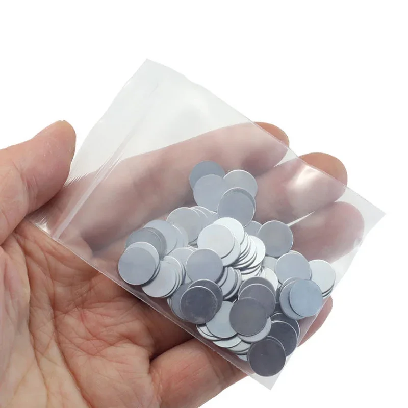 100Pcs/lot Ultra-thin Round Iron Sheet Galvanized Sheet Iron Paste Rectangular Small Suction Iron Sheet DIY Handmade Make - Image 5