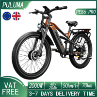 Puluma PE86 Pro Electric Bicycle 2000W Motor 48V20Ah Battery 40KM/H Max Speed 70KM Range 26''x3.0 Tire E-Bike