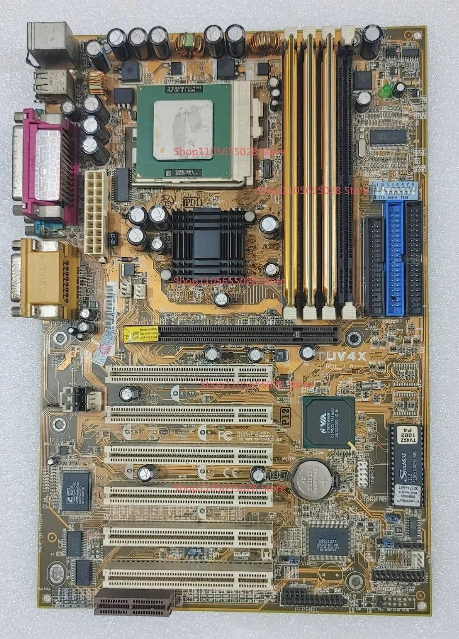 For ASUS TUV4X Full Blood 694T Main Board Industrial Control Main Board Does Not Contain Other Accessories