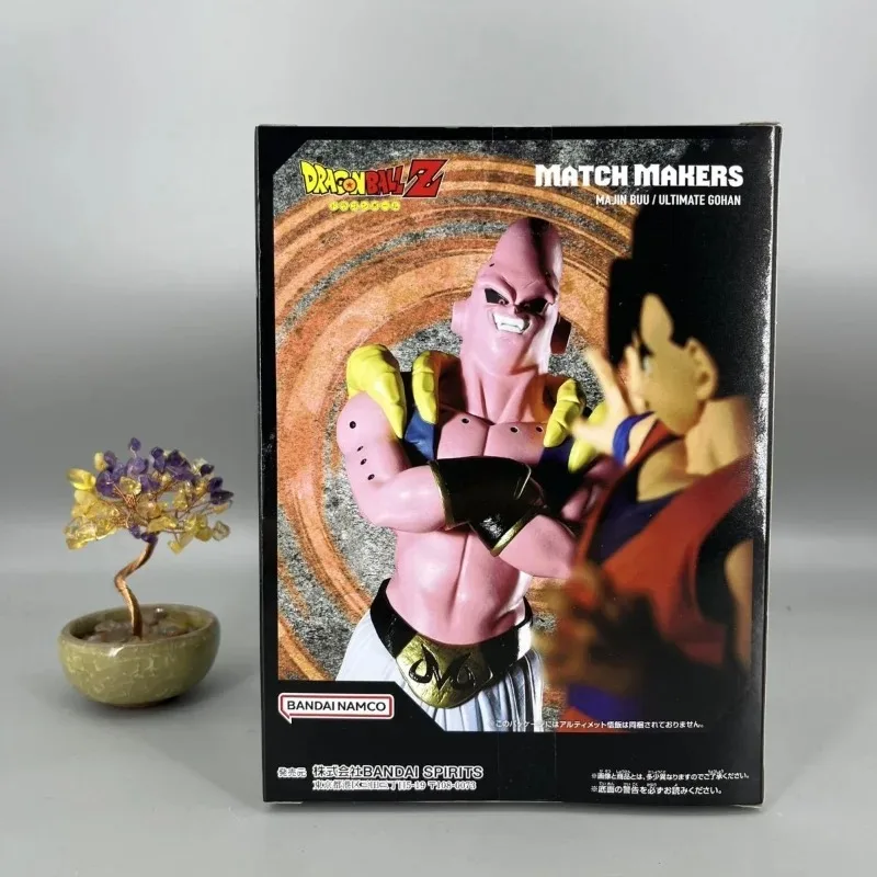 บันได ตุ๊กตาอะนิเมะดราก้อนบอล มาจินบูแอ็คชั่นฟิกเกอร์แมตช์เมคเกอร์คอลเลกชันตกแต่งของเล่นเด็กของขวัญเครื่องประดับของแท้