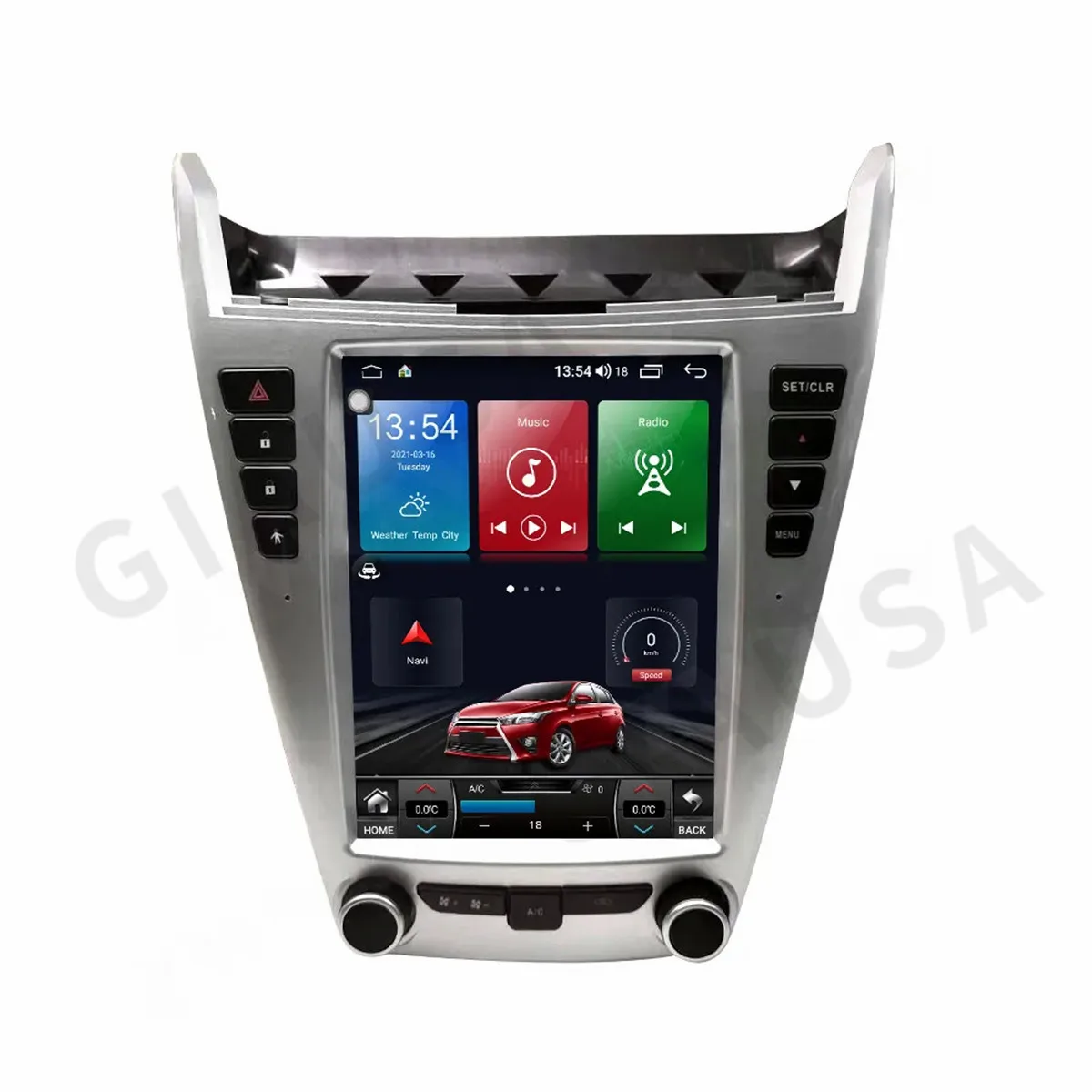 Tesla Style Screen For Chevrolet Equinox For GMC Terrain 2010-2017 Android 13 Car Radio Video Stereo Multimedia Player GPS Navig