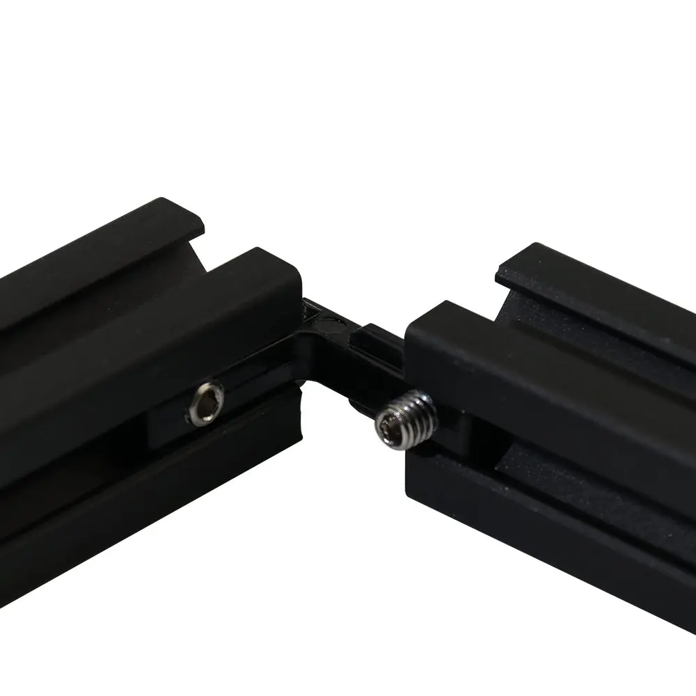 10Pcs Black L Shape Inner Corner Joint Bracket with Screw and Wrench for 2020 3030 4040 Series Aluminum Extrusion Profile