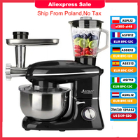 Kitchen Food Processor With Juicer Meat Grinder Chopper Stand Cream Egg Whisk Mixer  Blender Cake Dough Bread Maker Machine