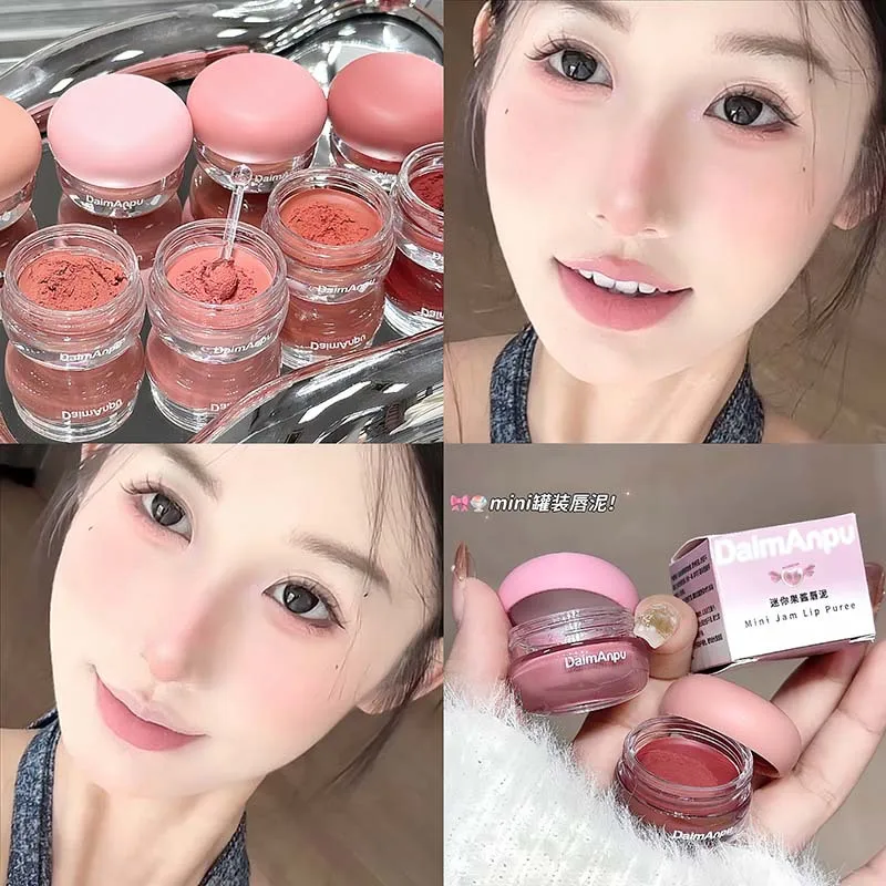 

Jam Texture Lip Mud Matte Brightening Nude Color Long Lasting No Smudge for Student Affordable Essential Lipstick