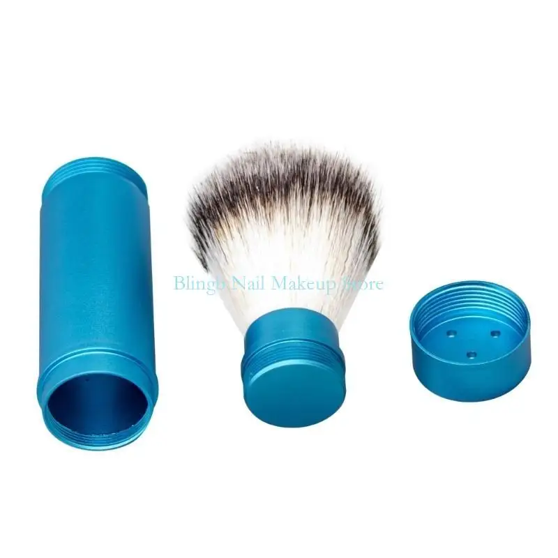 28TA Beard Brush Mustache Brush Nylons Hair Shaving Brush Shaving Tool Easy to Use Long Handle Shaving Brush