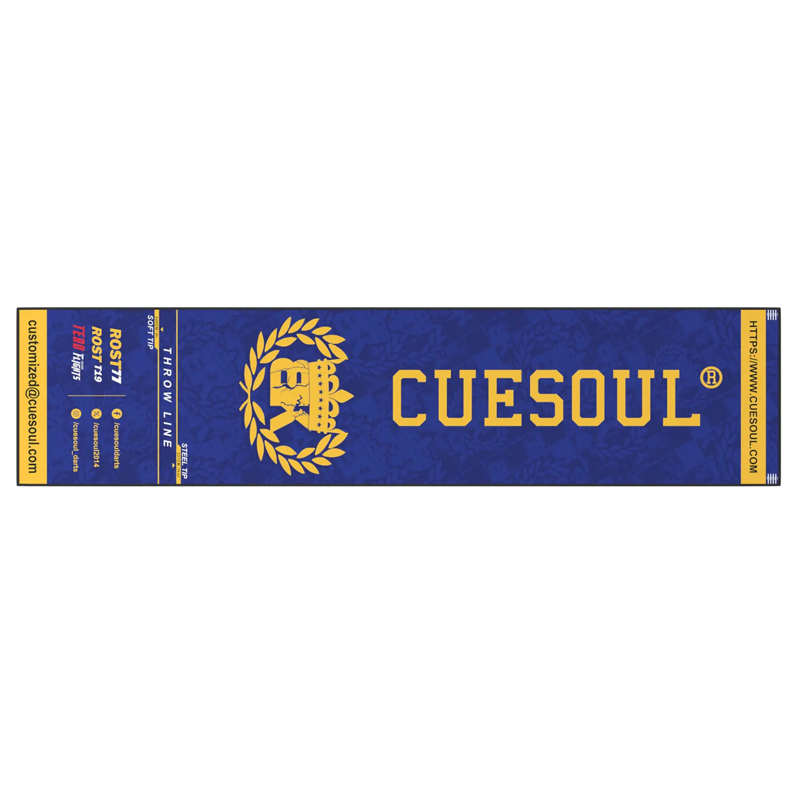CUESOUL‘Boris Krčmar’ and FOREST Design Heavy Duty Darts Mat