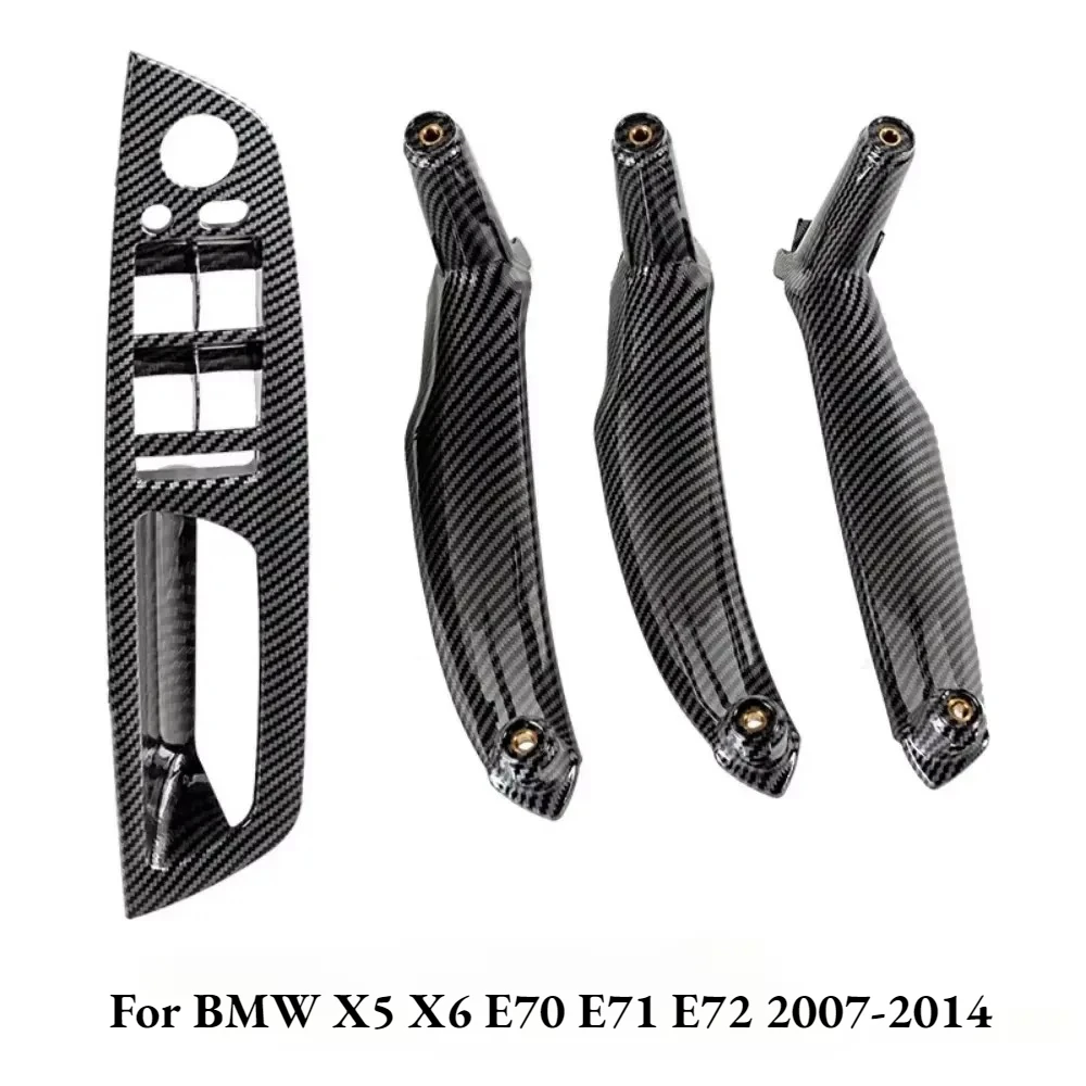 

Накладка на дверную ручку из углеродного волокна для BMW X5 X6 E70 E71 E72 2007-2014 гг. | LHD RHD Обновление внутренней замены