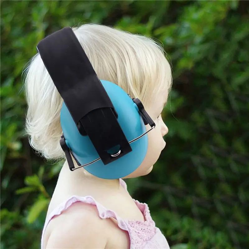 B63B-3X Anti-Noise Ear Muffs Noise Protection Hearing Protection And Noise Cancelling Reduction Ear Muffs Fits Children Blue