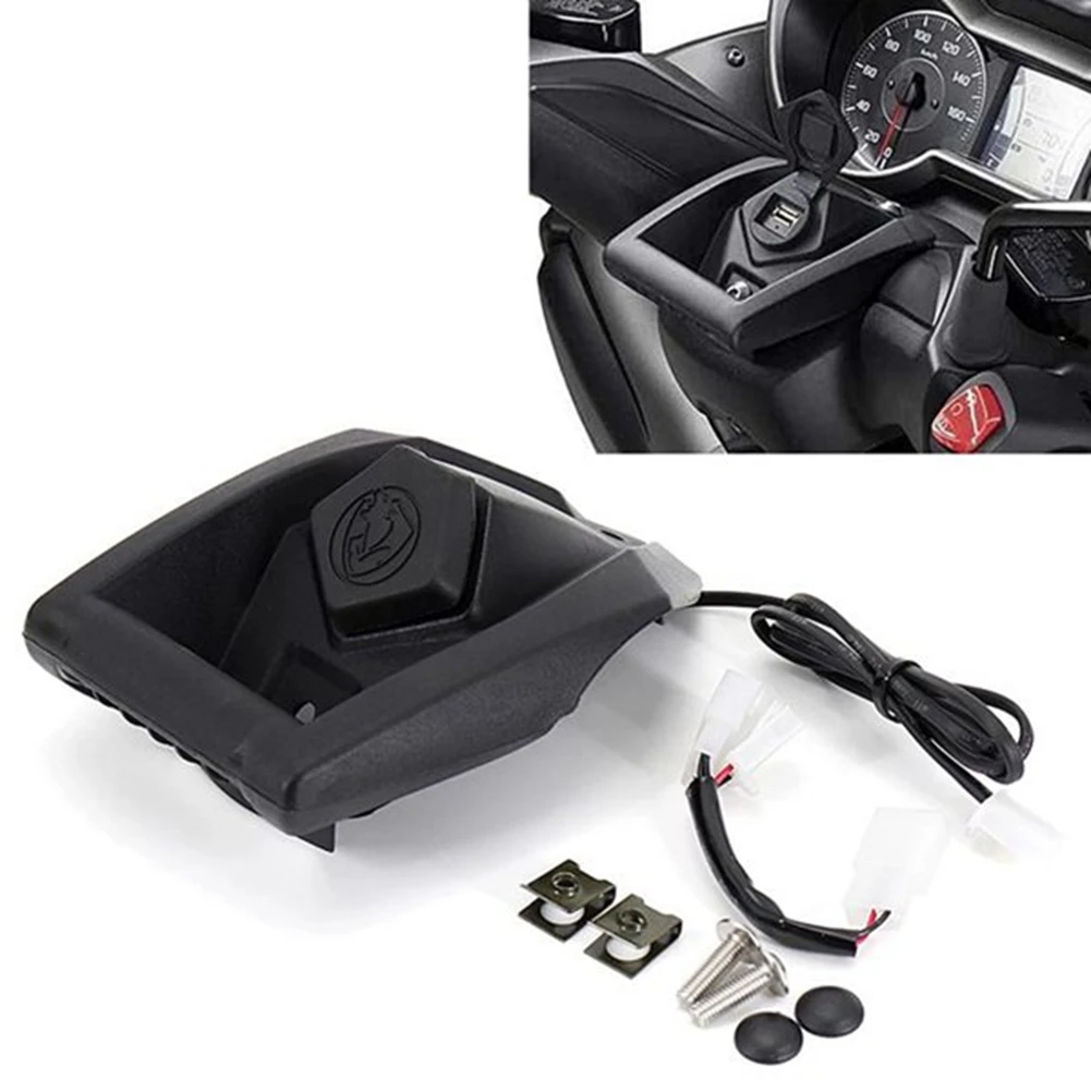 Superior-Motorcycle GPS Phone Navigation Bracket USB Charging Port Holder Mount For XMAX 125 X-MAX 300 N-MAX 155