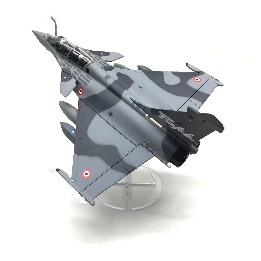 Rafale B Fighter militar francés, modelo a escala 1/72 con soporte, colección de avión de aleación con caja, regalo de Navidad