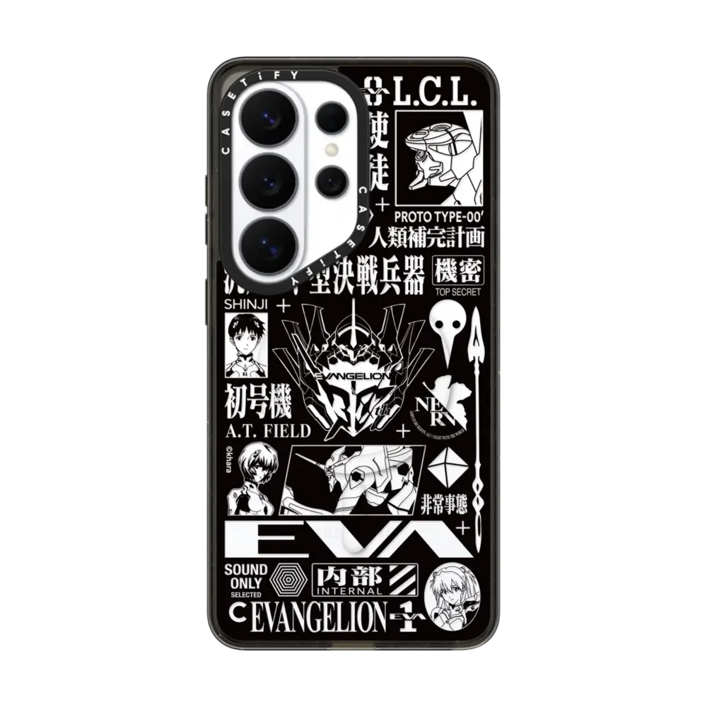 CASETiFY Neon Genesis Evangelion Cartoon Series Magnetic Drop-proof Case for Samsung Galaxy S23 S24 S25 S26+ Ultra Plus view 5