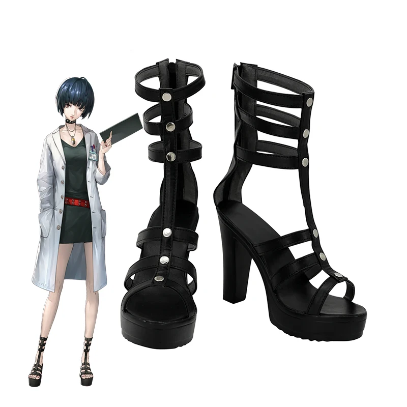 Persona 5, zapatos de Cosplay de Takemi, botas de cuero PU hechas a medida para Halloween