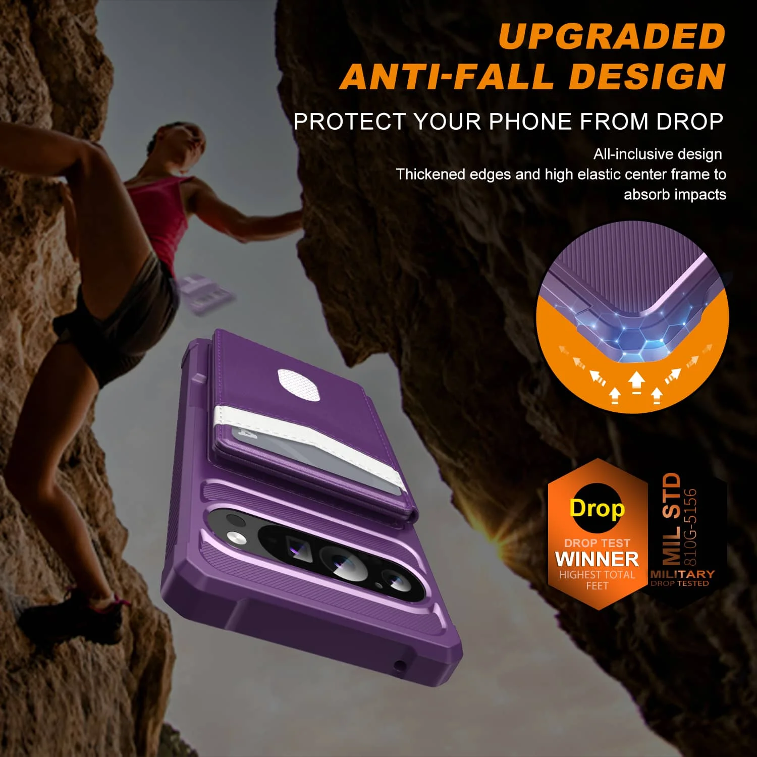 Pour Google Pixel 10 9 Pro XL 8 7 Pro 9A 8A 7A étui avec porte-carte, housse portefeuille à rabat arrière en TPU souple résistant aux chocs