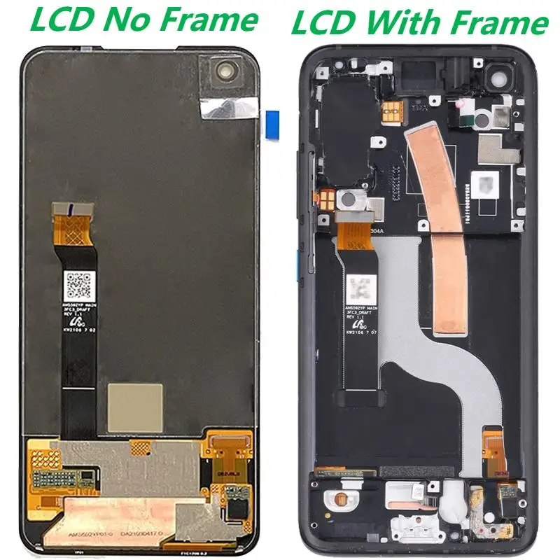 5.9 Original For ASUS Zenfone 8 LCD Display With Frame  ZS590KS-2A007EU I006D Touch Screen Digitizer Assembly Panel Digitizer