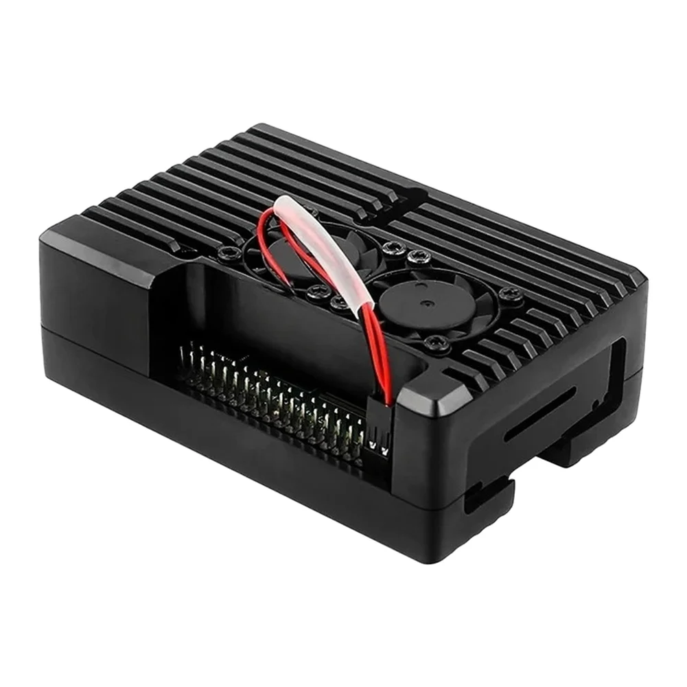 Thermally Optimized Aluminum Case for For RASPBERRY Pi 4 Featuring Dual Fan Design for Stable and Efficient Cooling