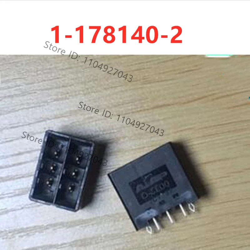 5pcs D-3200 6-pin socket 1-178140-2 straight pin electronic board socket