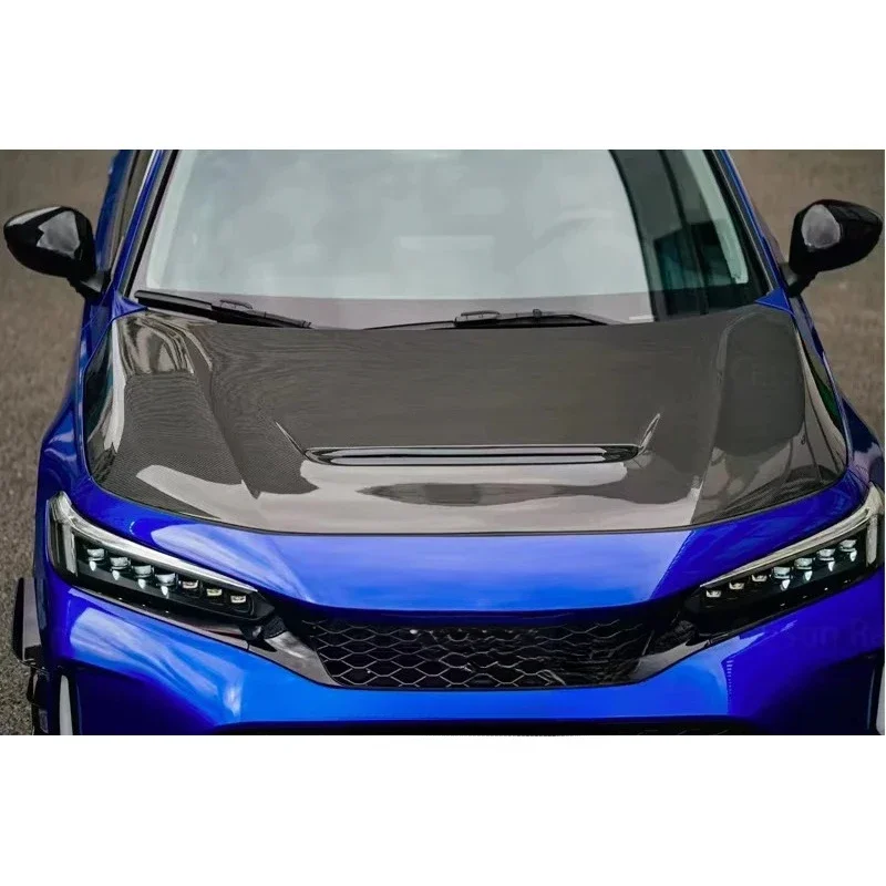 KQX Premium Forge Carbon Fiber Hood Exterior Mod Part For 11th Gen Civic