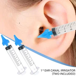 2Pcs Ear Cleaner Irrigation Kit Ear Wax Removal Tool Water Washing Syringe Comfortable Unique 10ML Health Care