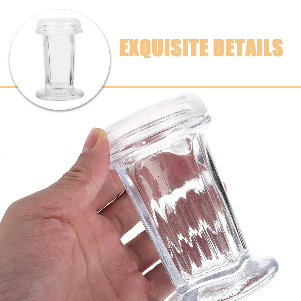 Frasco de vidro para coloração de vidro, 2 peças, frascos com capacidade de 5 deslizamentos para lâminas de microscópio, suprimentos de laboratório, vidro deslizante