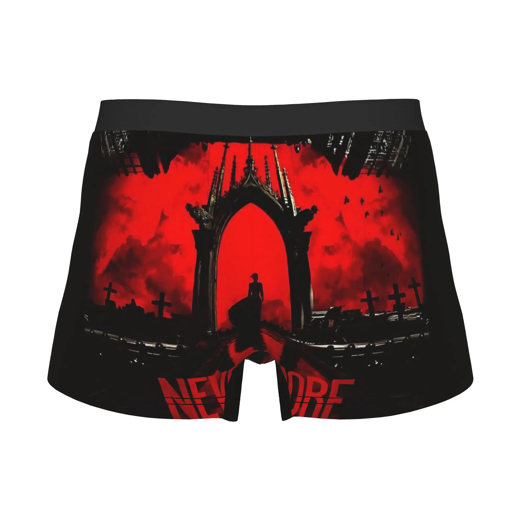 Fashion Dark Mylene Farmer  Boxers Shorts Panties Men's Underpants Stretch French Singer Briefs Underwear