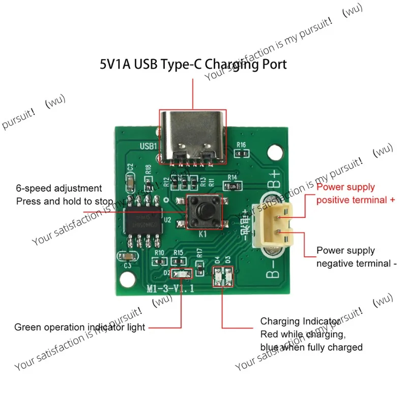 3pcs Micro Brushless Motor Speed Controller DC 3.7-4.2V ESC with Six-Speed Adjustment Compact Fan Driver Board for DIY Projects