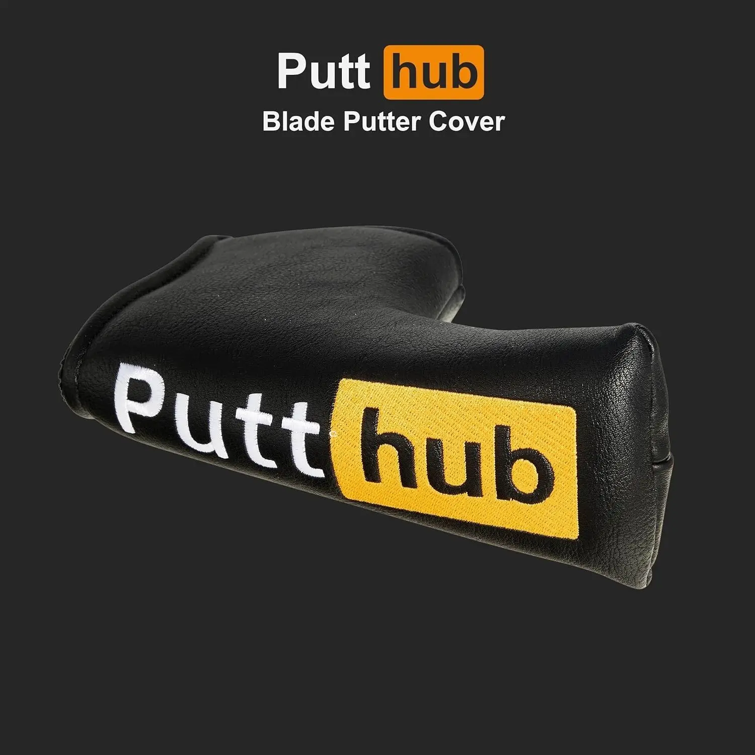 Funny Putter Cover - PuttHub Mallet or Blade Style Cover - Perfect Joke Gift for Golfer - Funny Novelty Golf Gift Idea for Men &