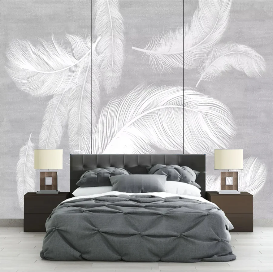 

Настенный 3D-постер с листьями тропических растений на заказ: перья, банановые и пальмовые листья для декора дома, гостиной, спальни
