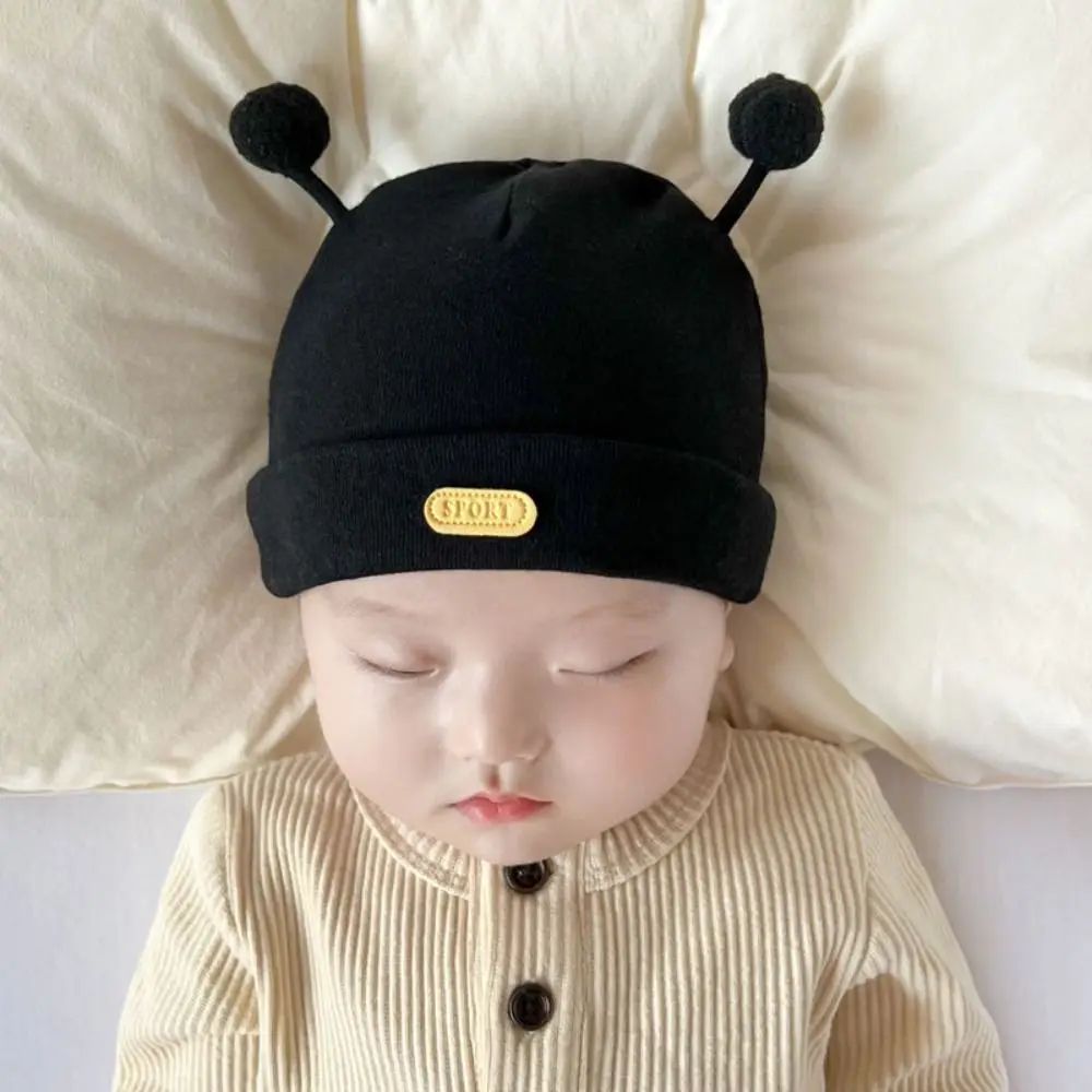 Headwear Cotton Boneless Muslin Hats Solid Color 0-12Months Newborn Hats Cute Elastic Infants Beanie Cap Toddler