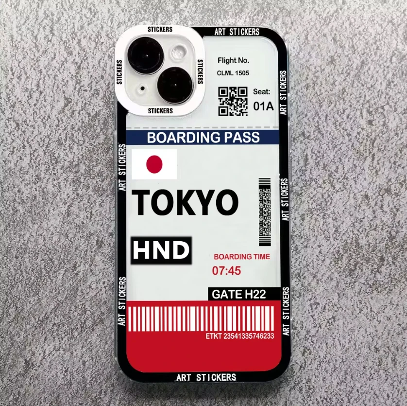 World City Travel Ticket hot Soft Silicone Phone Case for Redmi 7 7A 8 8A 9 9A 9C 9T 10A 10C 10 K40 Pro Note 9S 11S 4G 11