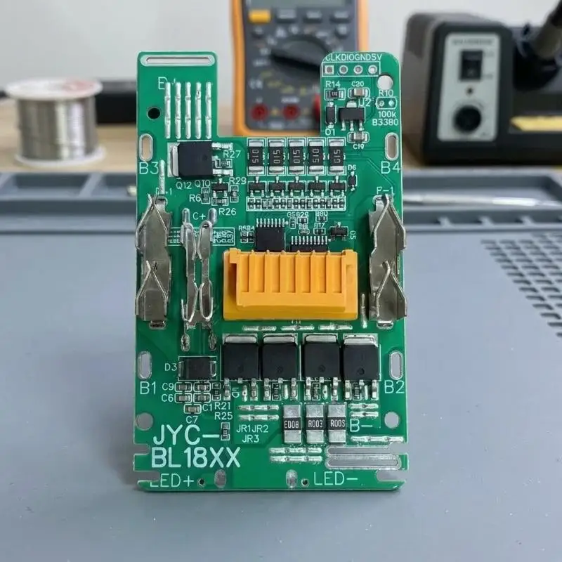 BMS PCBA For 18V Li-ion Battery Case Balance Charging Circuit Board Lithium Ion Batteries Pack BL1830 BL1860 BL1890