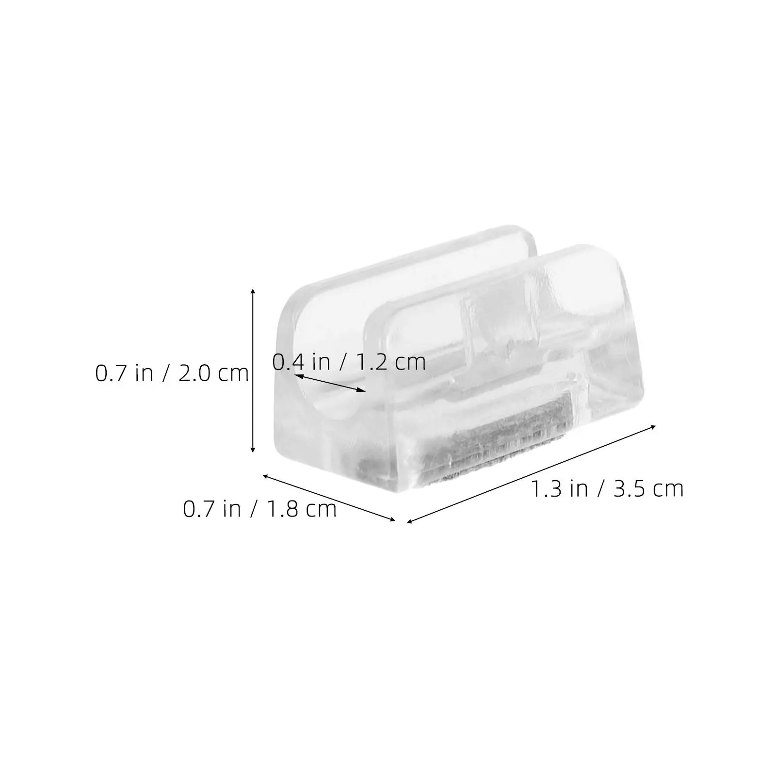8Pcs U-Shaped Chair Leg Protectors Felt Bottom Clip-on for 12Mm Round Tubes Quiet Floor Glide Pads Slip-Resistant