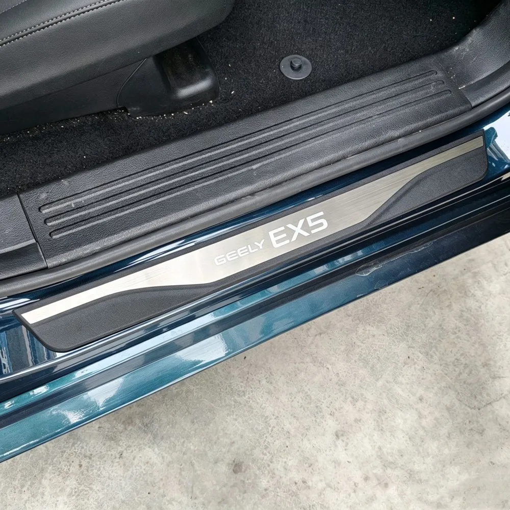 Für Geely EX5 EM-i PHEV EV 2026 2025 Zubehör Auto-Türschwellenschutz Zierleiste Pedal-Schutzfolie Aufkleber Styling – Detail 5