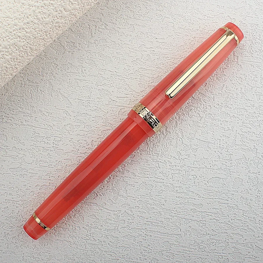 JINHAO 82-Füllfederhalter, EF F M Feder, transparent, fluoreszierend, blaue Tinte, Stift, Business-Briefpapier, Büro, Schulbedarf, Stifte