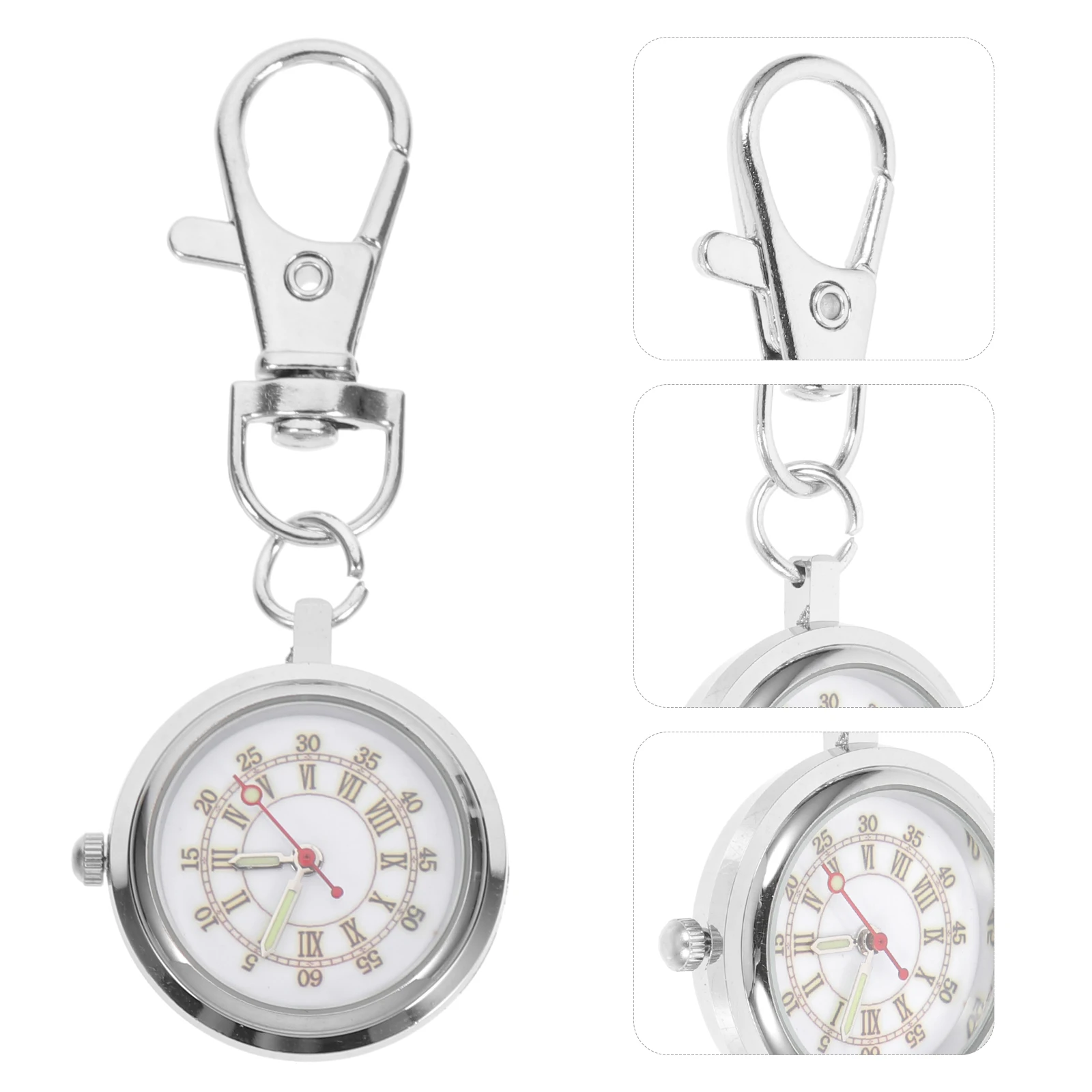 

Large Dial Pocket Watch 's Day Gift Key Ring Students Keychain Mens Toddler