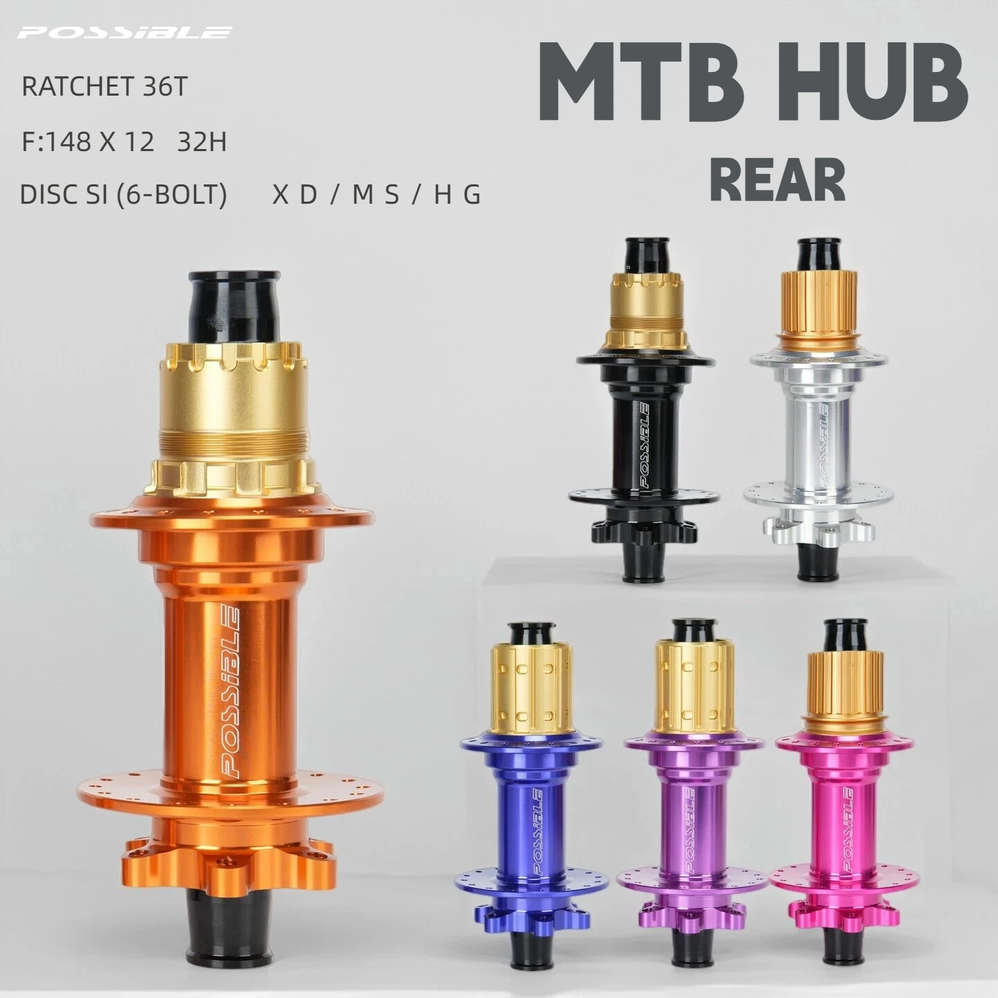 

Задняя втулка MTB 32H 36T Alloy Boost 148 мм XD HG MS Freewheel 6 цветов Легкий горный велосипед Велосипедные детали Ступица заднего колеса