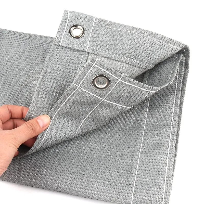 220gsm Grey HDPE Balcony Privacy Screen Fence Windscreen Cover Fabric Shade Net UV Protection for Patio Backyard Porch Railing