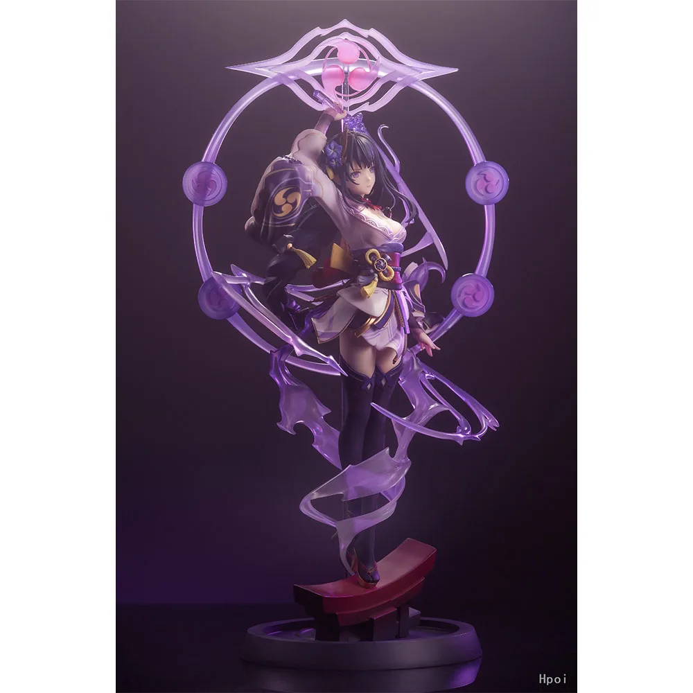23CM Anime juego Genshin Impact Raiden Shogun figura lindo Anime modelo juguetes colección de regalos figura de acción adornos PVC