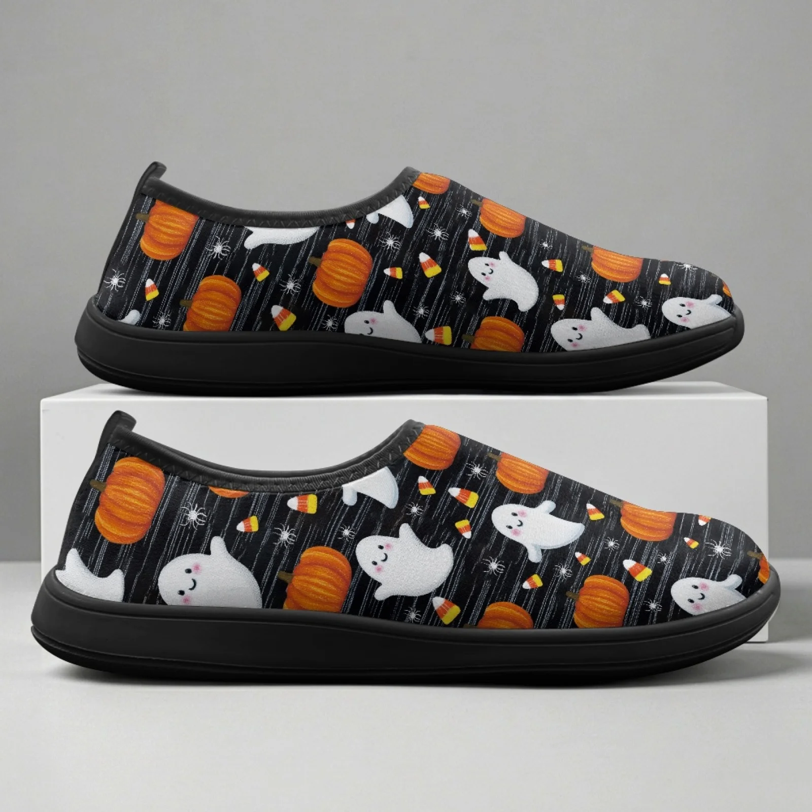 PENSTROLL Ghost Pumpkin 2026 Collection Non Slip Zero Drop Shoes for Men Polyester & EVA Casual Flats Walking Sneakers