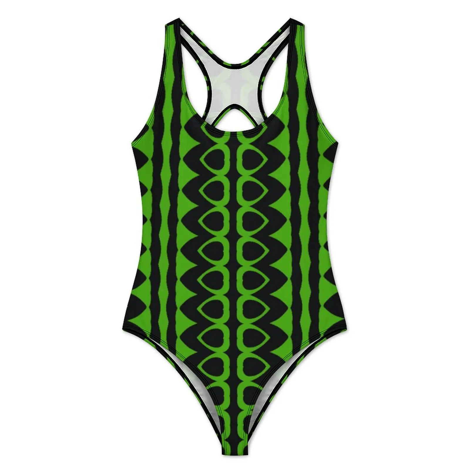 Retro 70S Design Swimsuit African Print Swimwear One-Piece Surfing Swimsuits Backless Bathing Suit Women Push Up Sexy Beach Wear