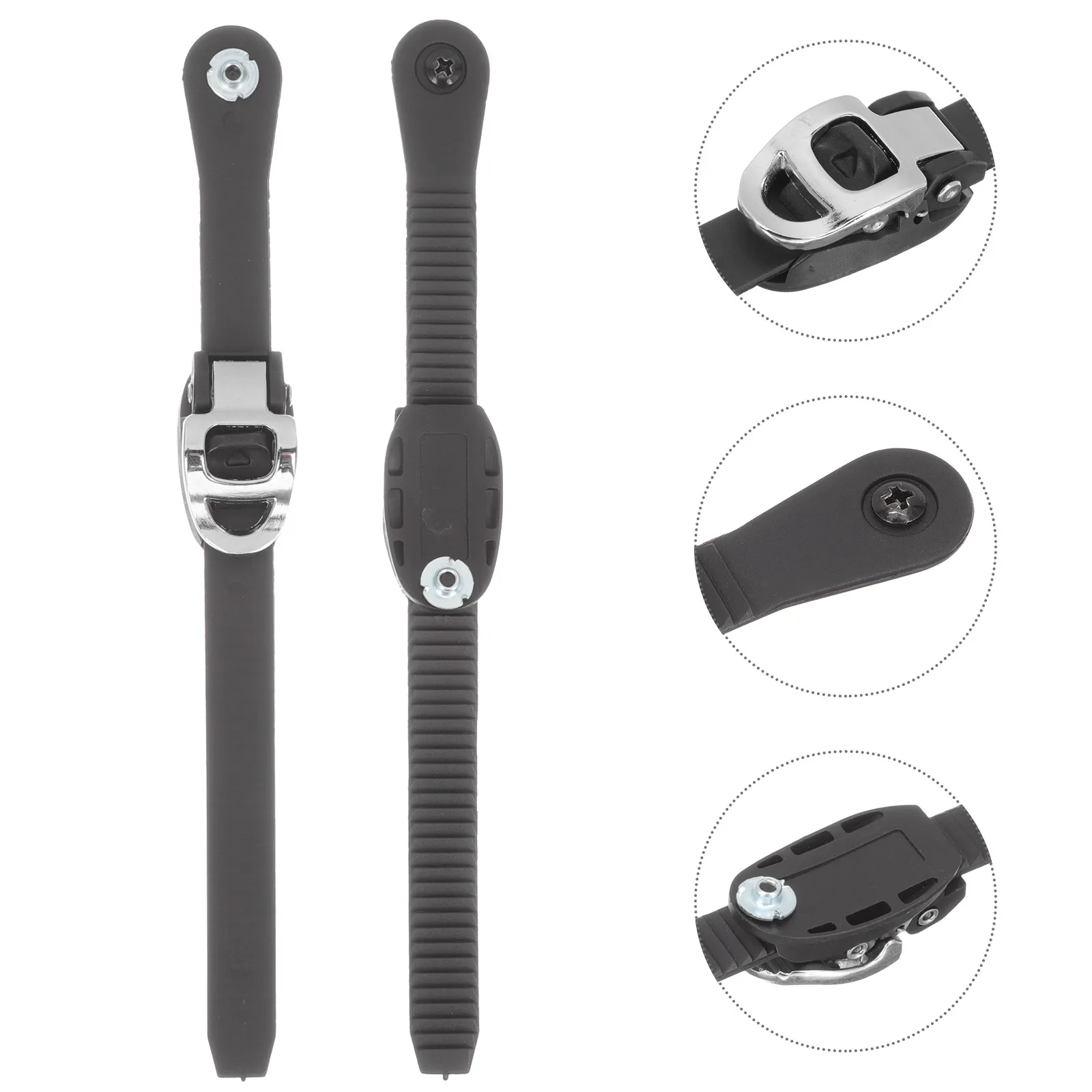 

2 Pcs Roller Skates Ties Ice Buckle Strap Belt for Aldult Fixing Black Leash Boot Straps Child