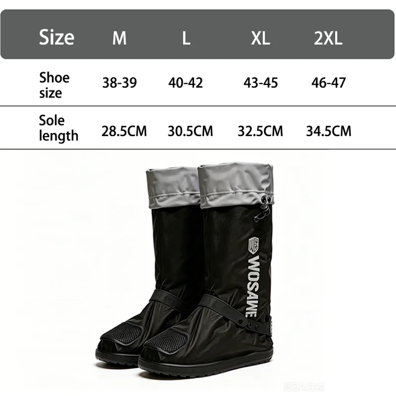 Kép 7: WOSAWE Biciklizés cipők fedezze Vízálló overshoes csúszásgátló szélálló Bicaj cipők fedezze Bicikli accessor Havazik Esős Cipőtisztító fedezze