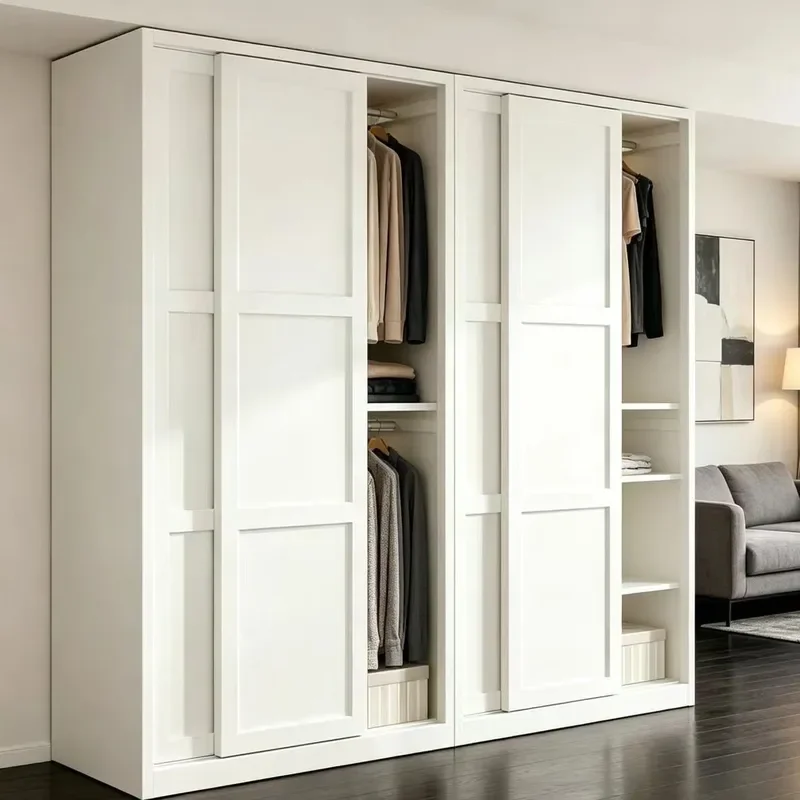 For Baby Wardrobe Formaldehyde Free Simple Modern Household Children Room Storage Sliding Door Large Capacity Steel