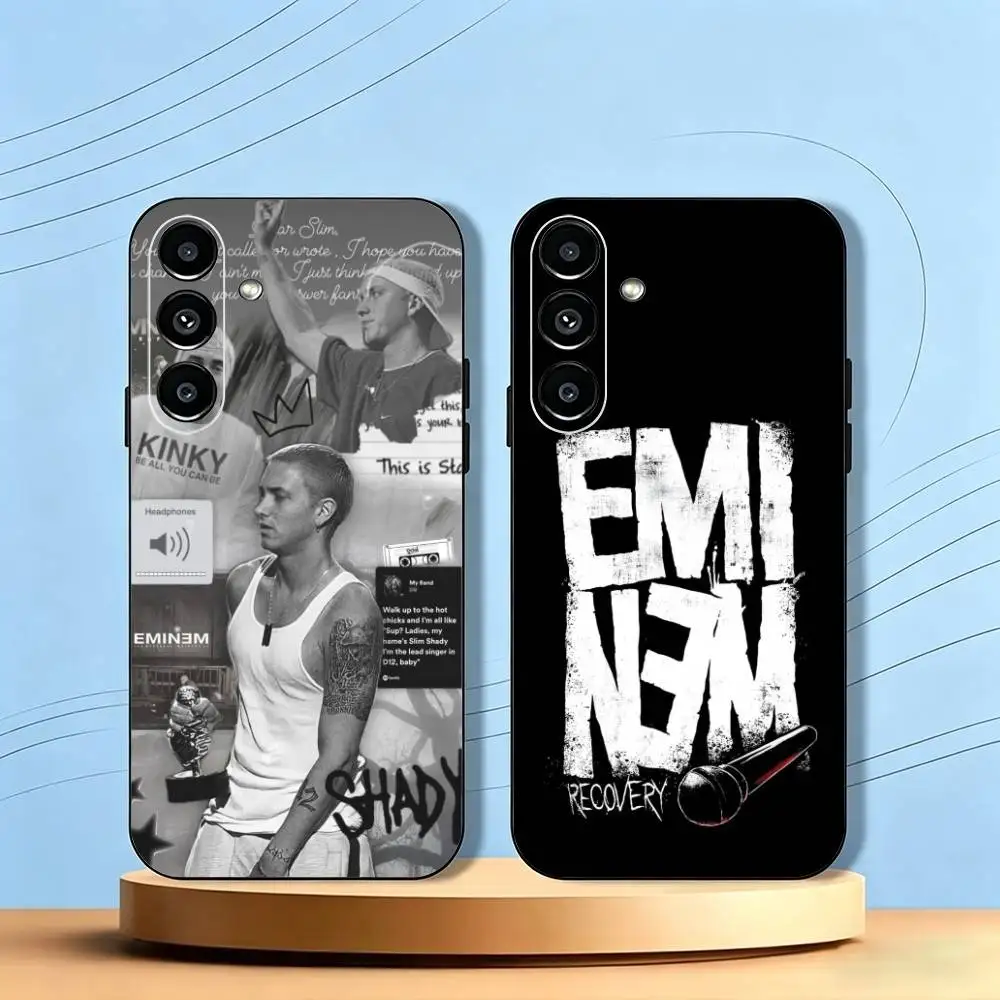 Cool Singer E-Eminem ES Phone Case For Samsung Galaxy A73,A72,A71,A70,A53,A52,A51,Others Soft Black Cover