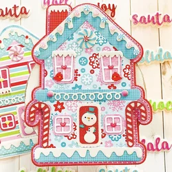 KSCRAFT Gingerbread House Mini Album Metal Cutting Dies Stencils for DIY Scrapbooking Decorative Embossing DIY Paper Cards