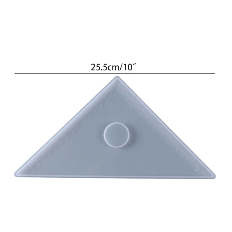 Crystal Molds for Craft Stationery Rulers Straight Square Triangular Ruler Protractor Resin Casting Mold 4 Type