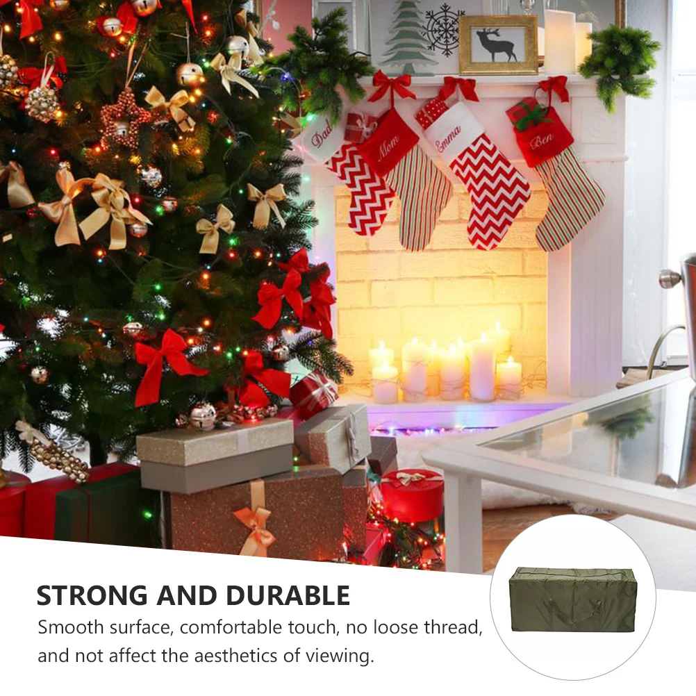 

Christmas Tree Storage Bag Large Oxford Cloth Dust-Proof Sun Block Gift Storage Container For Holiday Decorations
