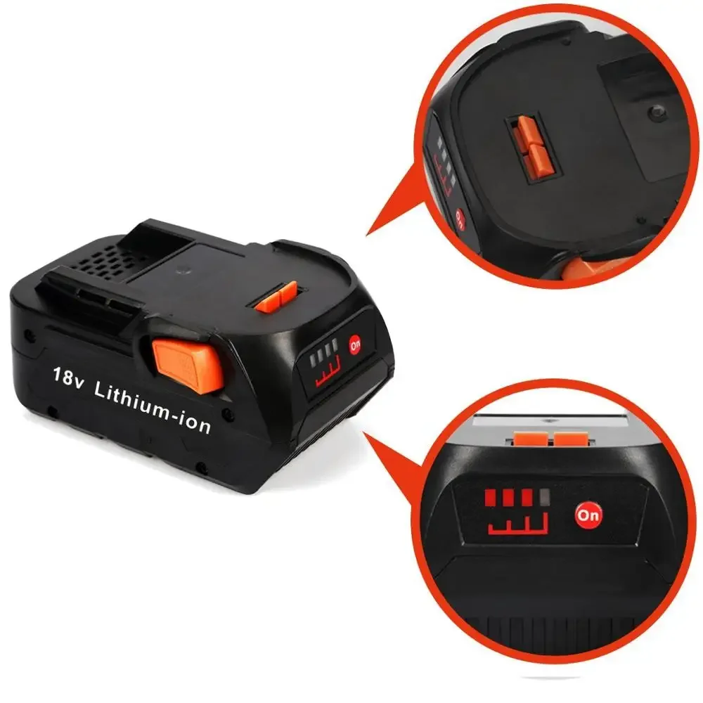 Kompatibel dengan RIDGID R 840086   R 840083   Baterai Pengganti Lithium Ion 18-Volt 5,0Ah